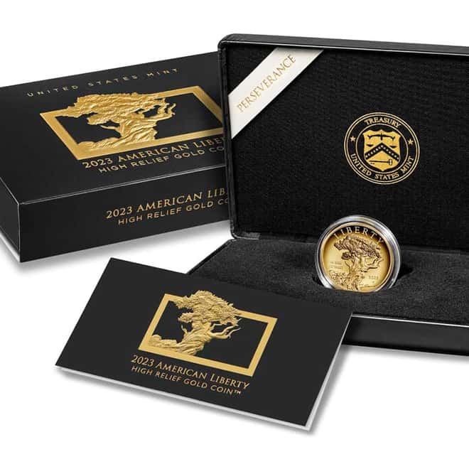 2023 W 1 oz $100 American Liberty High Relief Gold Coin