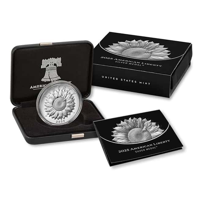 2025-P 1 oz American Liberty Proof Silver Medal (w/Box & COA)