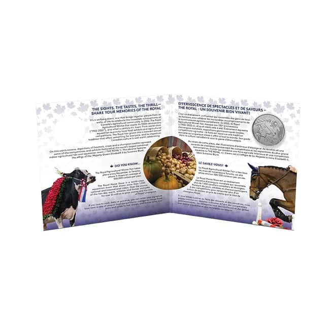 2022 Canada 1/4 oz The Royal Agricultural Winter Fair Silver Coin .9999 Fine