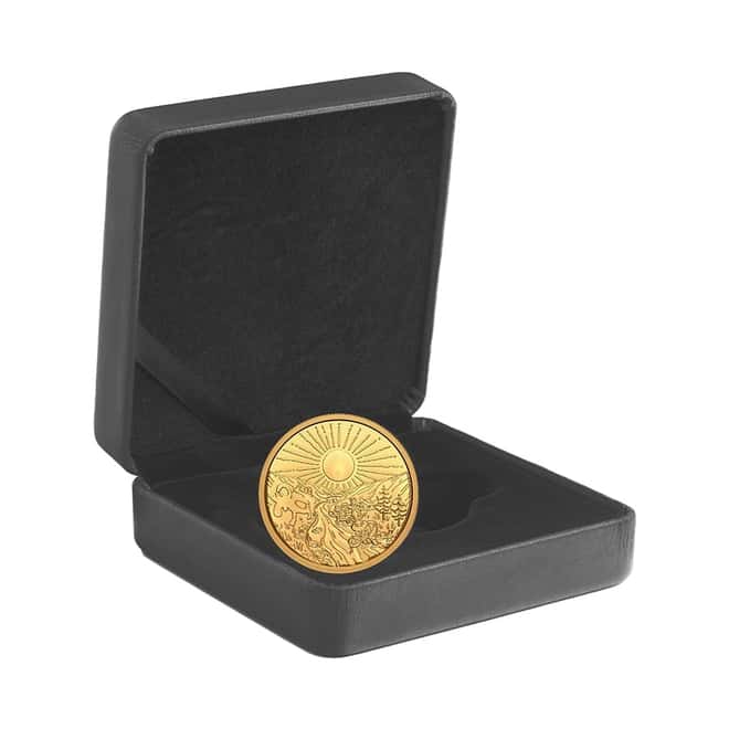 2021 Canada 1 oz Proof Gold Klondike Gold Rush 125th Anniversary .9999 Fine (w/Box & COA)