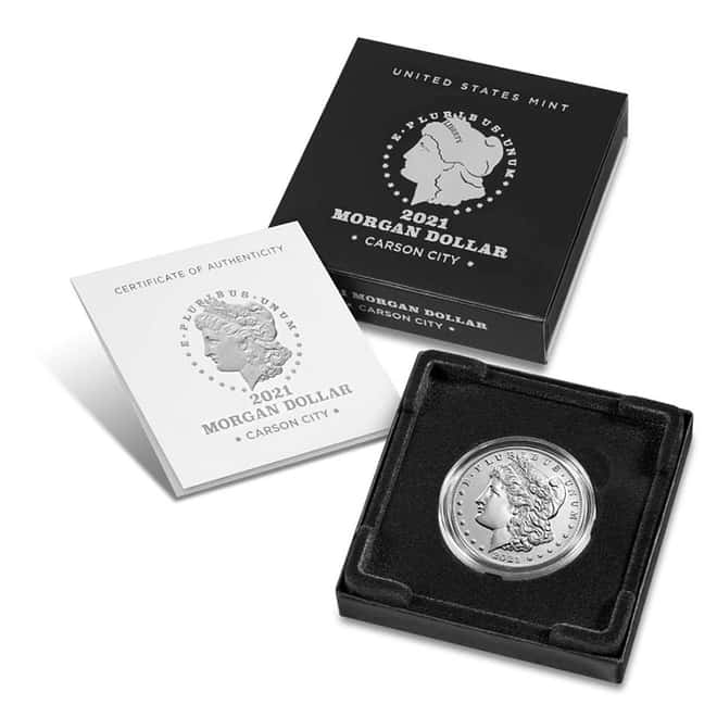 2021 Morgan Silver Dollar Centennial Coin CC Privy 1921 100th Anniversary (w/Box & COA)