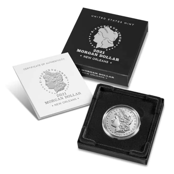 2021 Morgan Silver Dollar Centennial Coin O Privy 1921 100th Anniversary (w/Box & COA)