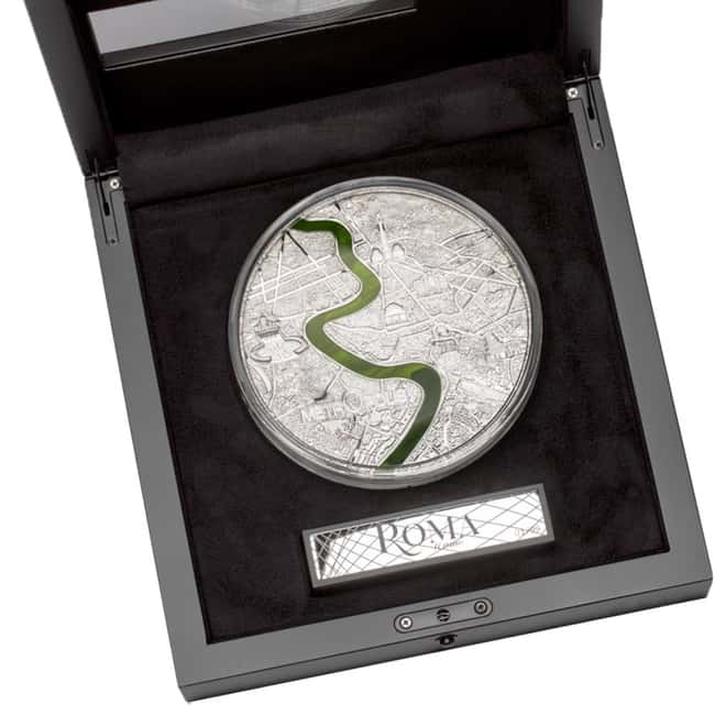 2022 Palau 1 Kilo Proof Silver Tiffany Art Metropolis - Roma Coin .999 Fine (w/Box & COA)