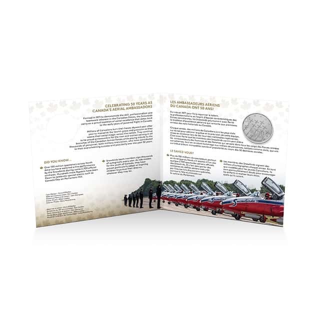 2021 Canada 7.96 gram Silver The Snowbirds - Moments to Hold Coin .9999 Fine