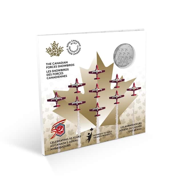 2021 Canada 7.96 gram Silver The Snowbirds - Moments to Hold Coin .9999 Fine