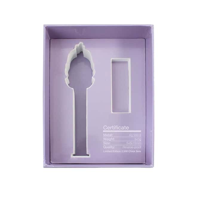 30 gram PAMP Suisse Chick PEZ Dispenser & Silver Wafers (w/Box & COA)