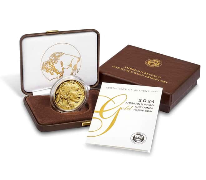 2024-W 1 oz $50 Proof Gold American Buffalo (w/Box & COA)