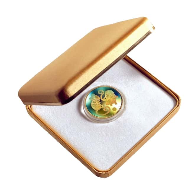 2008 Canada 0.285 oz Gold Lunar Year of the Rat Holographic Coin (w/Box & COA)
