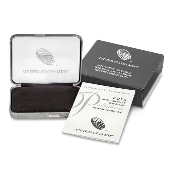 NO COIN - 2019-W 1 oz Reverse Proof Palladium American Eagle (OEM Box & COA)