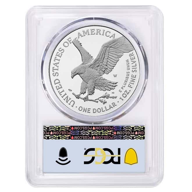 2025-W Laser Engraved Privy 1 oz Proof Silver American Eagle PCGS PF 69 AR