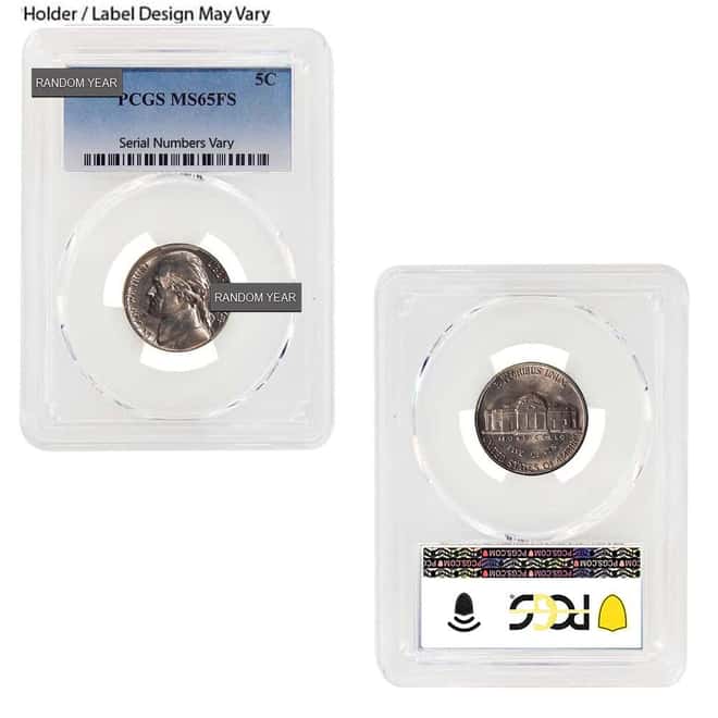 Jefferson Nickel 5C NGC/PCGS MS 65 (Random Year)