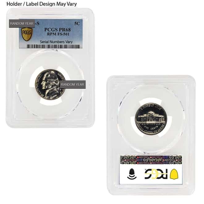 Proof Jefferson Nickel 5C NGC/PCGS PF 68 (Random Year)