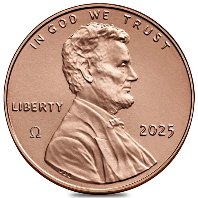 2025 Lincoln Penny 1 Cent Omega Privy Mark PCGS