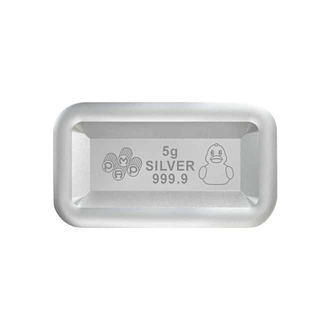 30 gram PAMP Suisse Rubber Duck PEZ Dispenser & Silver Wafers (w/Box & COA)