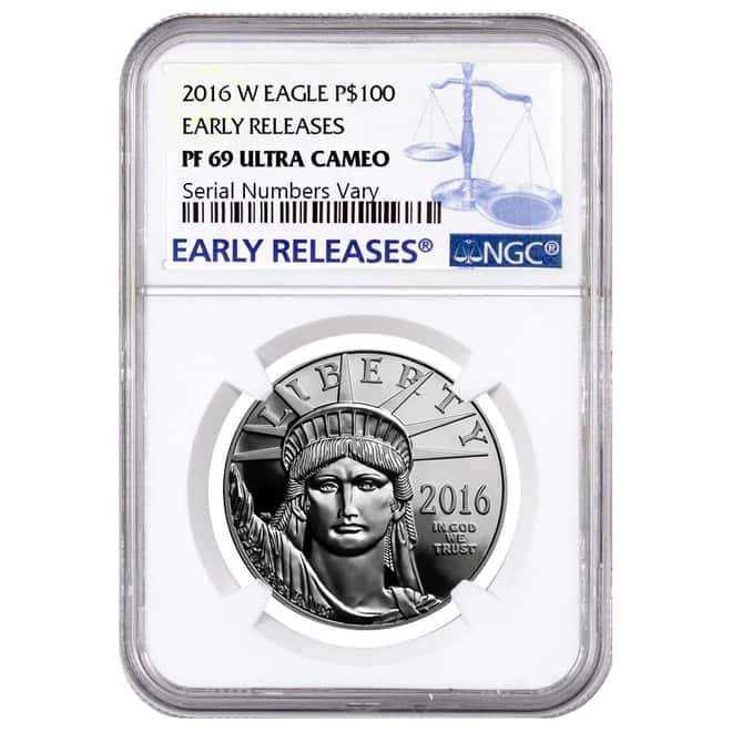 2016-W 1 oz Platinum American Eagle Proof Coin NGC PF 69 UCAM Early Releases