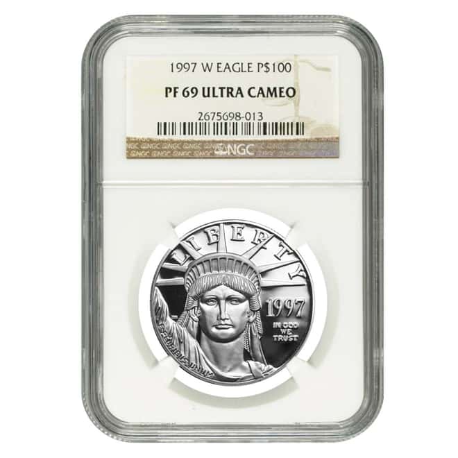 1997 3-Coin Proof Impressions of Liberty Set NGC PF 69 Ultra Cameo (w/Box&COA)