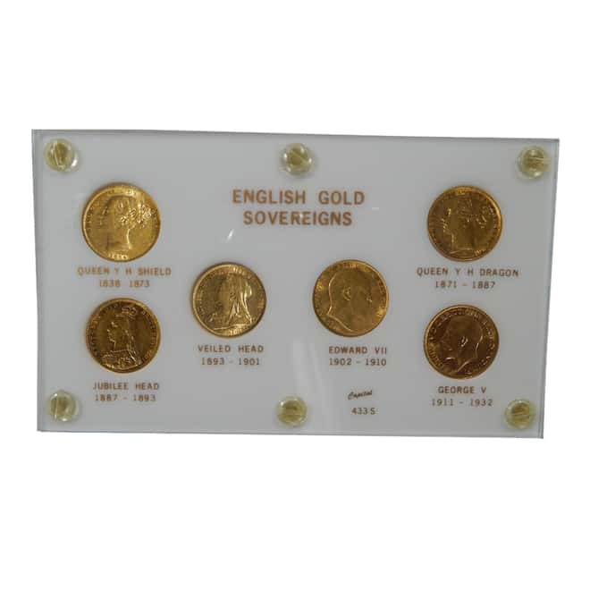 Great Britain 1.412 oz 6-Coin Gold Sovereign Set