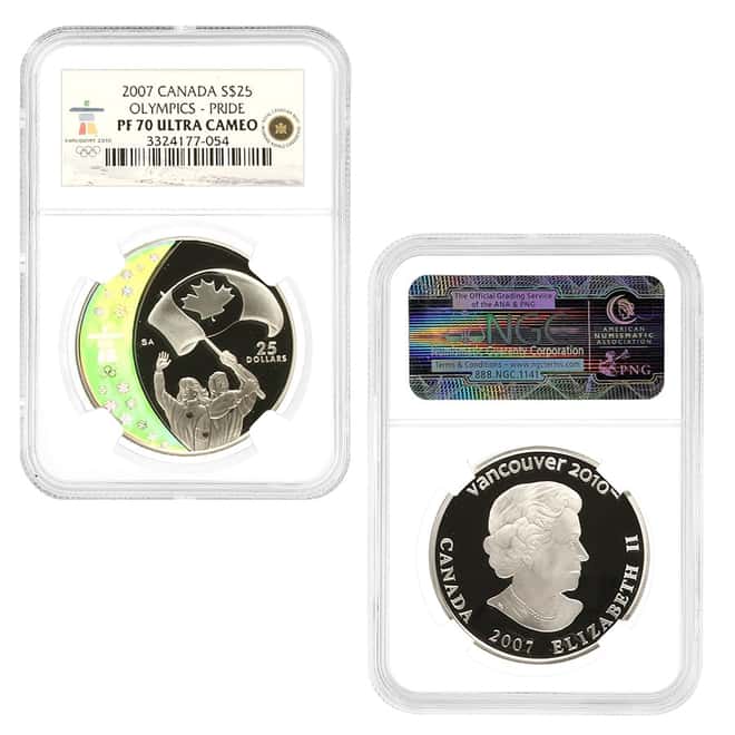 2007 Canada Silver Olympics Holographic 5-Coin Set NGC PF 70 UCAM