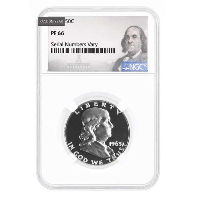 Proof Franklin Silver Half Dollar 50C NGC/PCGS PF 66 (Random Year)
