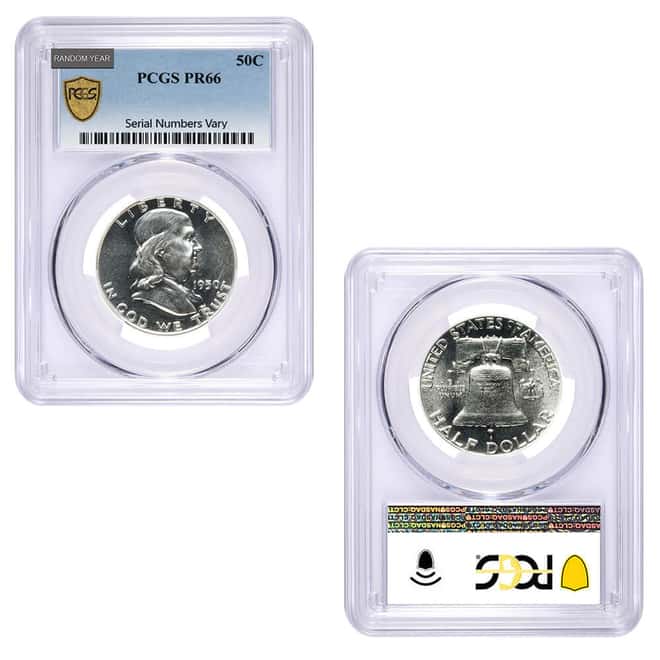 Proof Franklin Silver Half Dollar 50C NGC/PCGS PF 66 (Random Year)