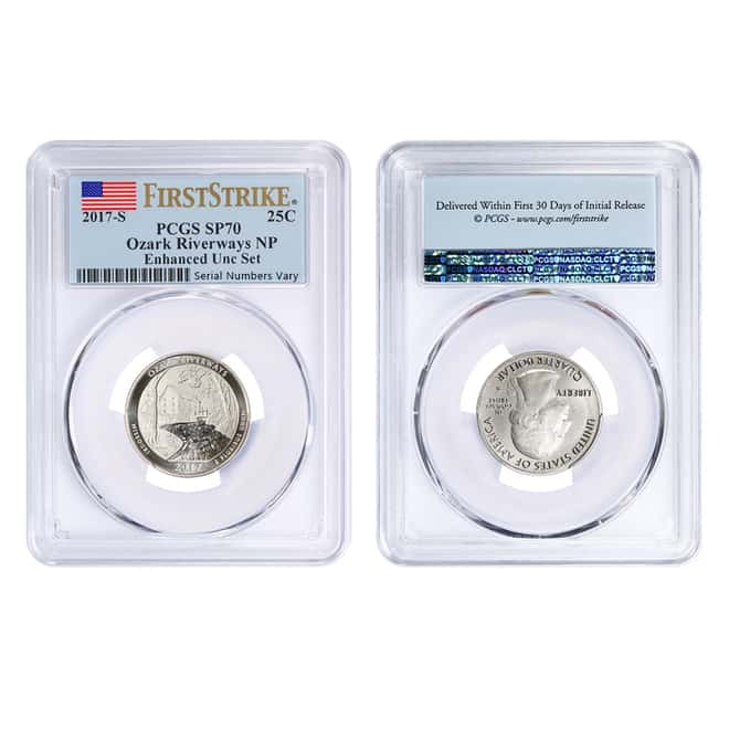 2017-S US Mint 225th Anniversary Enhanced Uncirculated 10-Coin Set PCGS SP 70 First Strike