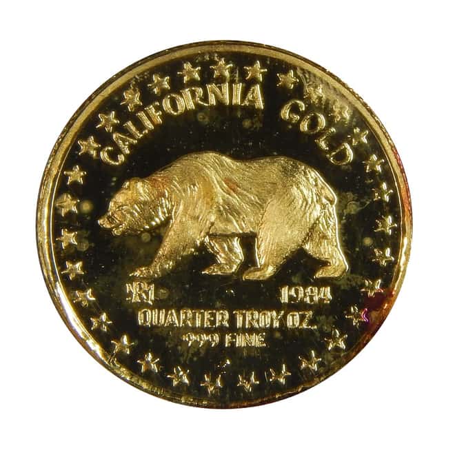 1984 The Great Seal of California Gold Round 3-pc Proof Set / w Box & COA