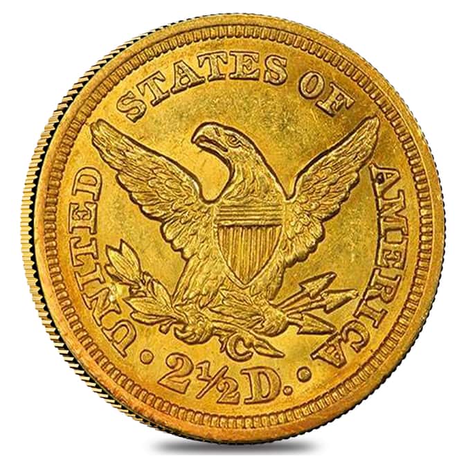 1907 $2.5 Liberty Head Quarter Eagle Gold Coin PCGS AU Details