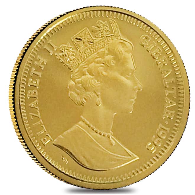 1995 1/10 Crown Gibraltar Peter Rabbit Proof Gold Coin .9999 Fine