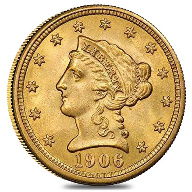 1906 $2.5 Gold Quarter Eagle Liberty Head NGC MS 64+