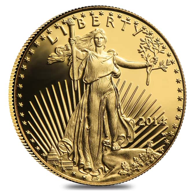 2014 W 1/4 oz $10 Proof Gold American Eagle NGC PF 70 UCAM