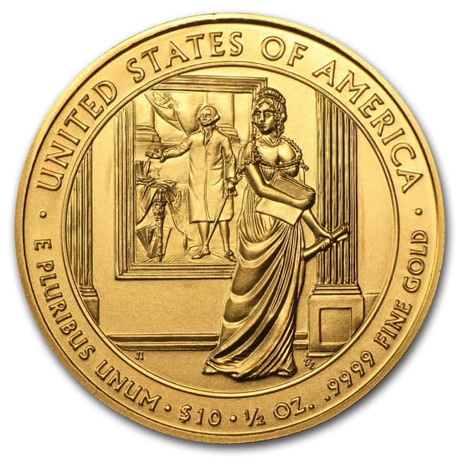 2007 W 1/2 oz $10 First Spouse - Dolley Madison Gold Uncirculated Coin (w/Box & COA)