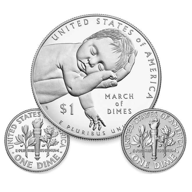 2015 March of Dimes Special Silver Proof 3-Coin Set ASW 0.918 oz (w/Box and COA)