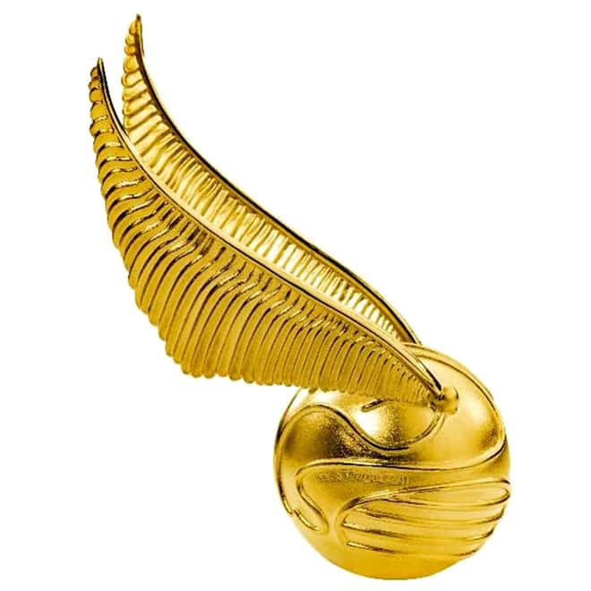 2022 Samoa 3 oz Silver Harry Potter Golden Snitch 3D Shaped Coin .999 Fine (w/Box & COA)