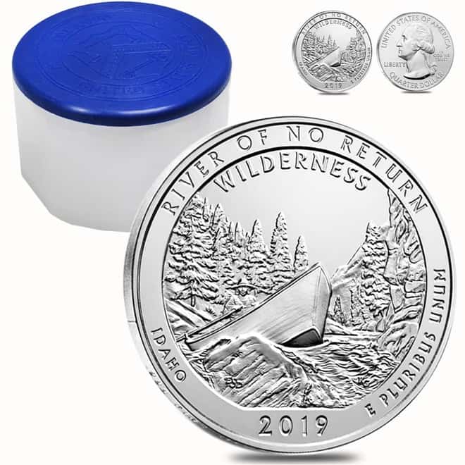 2019 5 oz Silver America the Beautiful ATB Idaho Frank Church River of No Return Wilderness Coin