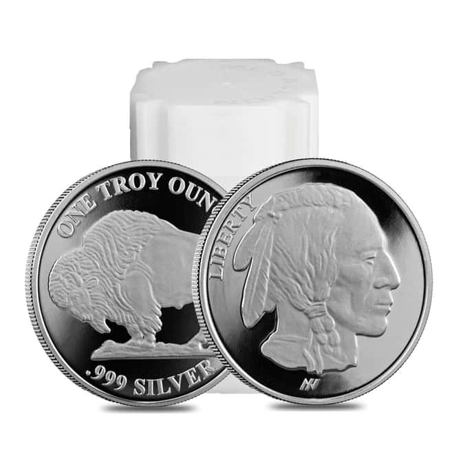 Roll of 20 - 1 oz Asahi Buffalo Design Proof Silver Round .999 Fine (Tube of 20)