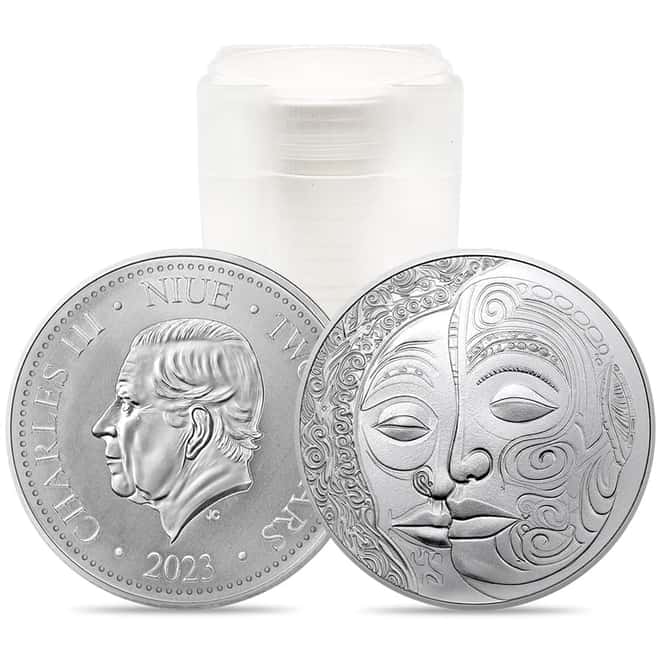 Tube of 20 - 2023 Niue 1 oz Maori Silver Coin .999 Fine