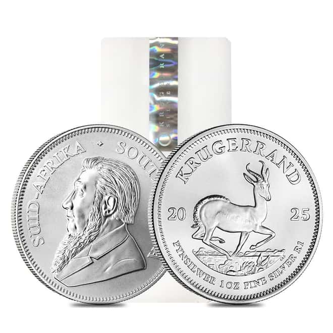 Monster Box of 500 - 2025 South Africa 1 oz Silver Krugerrand BU