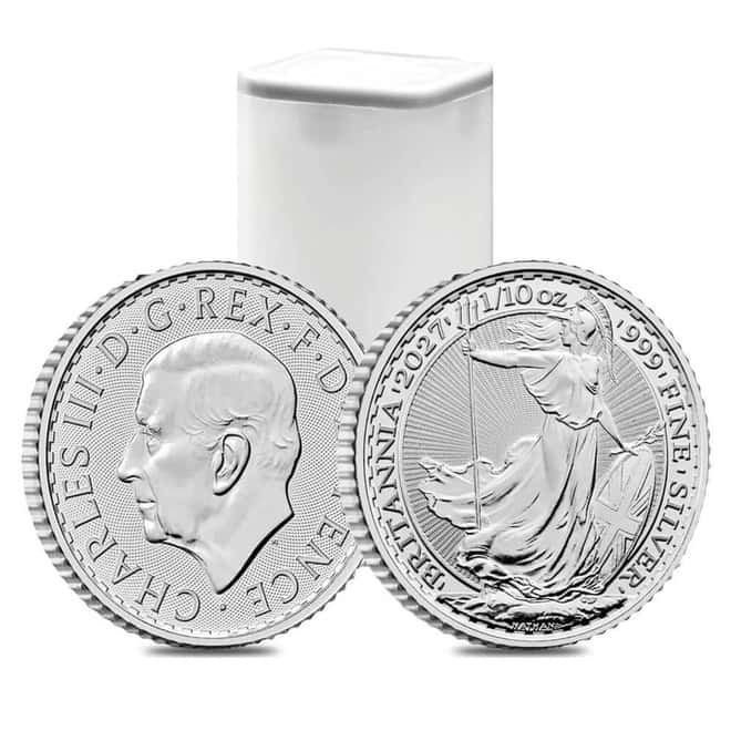 2027 Great Britain 1/10 oz Silver Britannia Coin BU