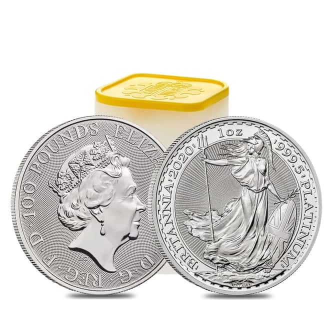 2020 Great Britain 1 oz Platinum Britannia Coin .9995 Fine BU