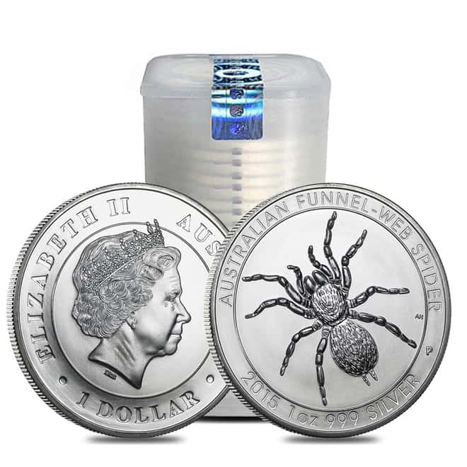 2015 1 oz Silver Australian Funnel-Web Spider .999 Fine BU