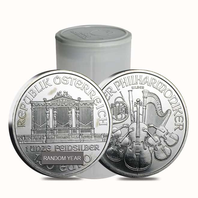 1 oz Austrian Silver Philharmonic (Milky, Cull, Damaged, Circulated, Cleaned)