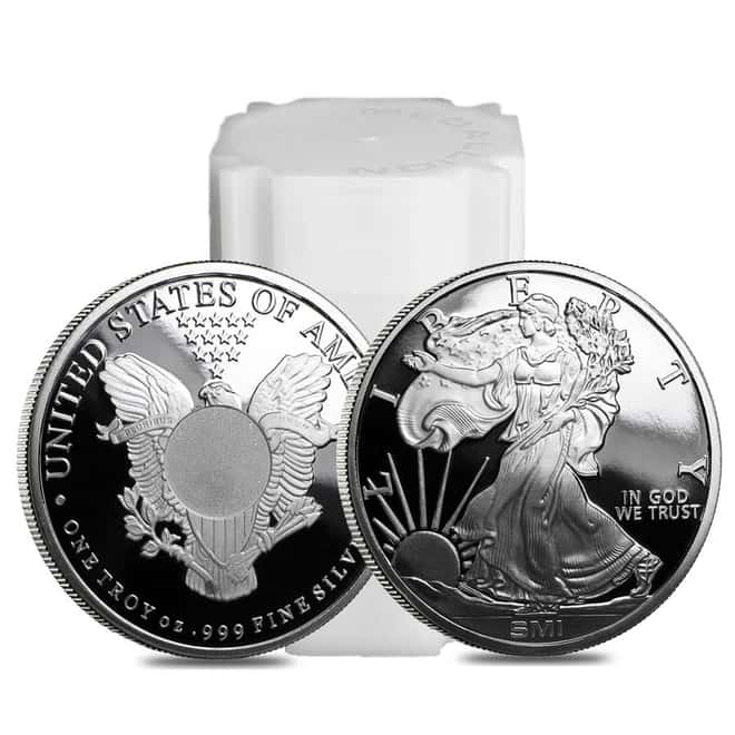 Walking Liberty Design Sunshine 1 oz. .999 Fine Silver Round