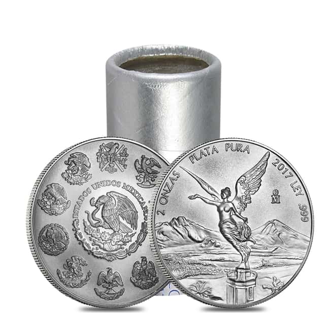 2017 2 oz Mexican Silver Libertad Coin .999 Fine BU