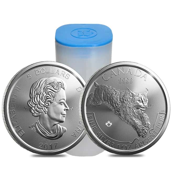 2017 1 oz Canadian Silver Lynx Predator Series $5 Coin .9999 Fine Silver