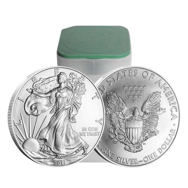Roll of 20 - 2011 1 oz Silver Eagle Brilliant Uncirculated 