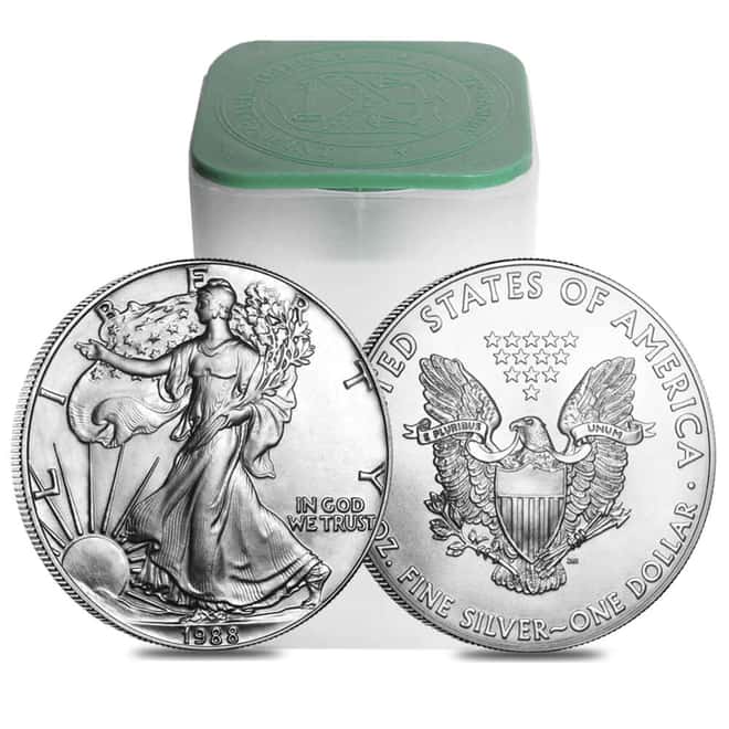 1988 1 oz Silver American Eagle $1 Coin BU