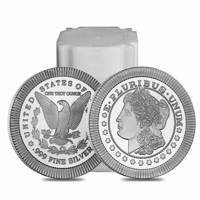 1 oz Morgan Stackable Silver Round .999 Silver