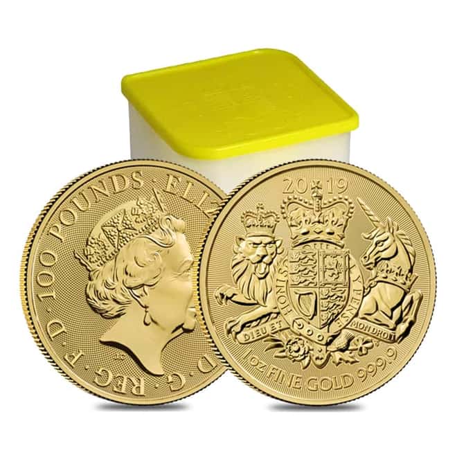 2019 Great Britain 1 oz Gold Royal Arms Coin .9999 Fine BU