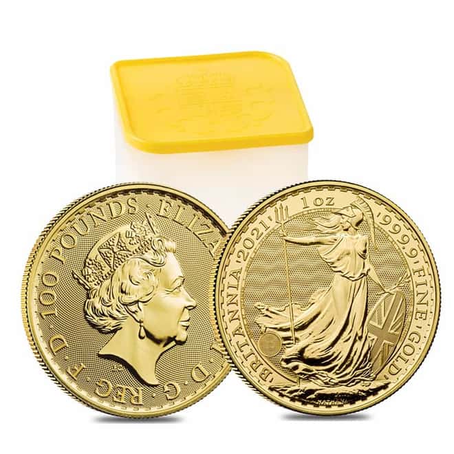 2021 Great Britain 1 oz Gold Britannia Coin .9999 Fine BU