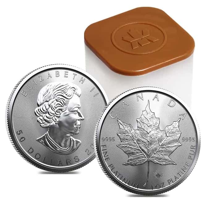 2022 1 oz Platinum Canadian Maple Leaf $50 Coin .9995 Fine BU